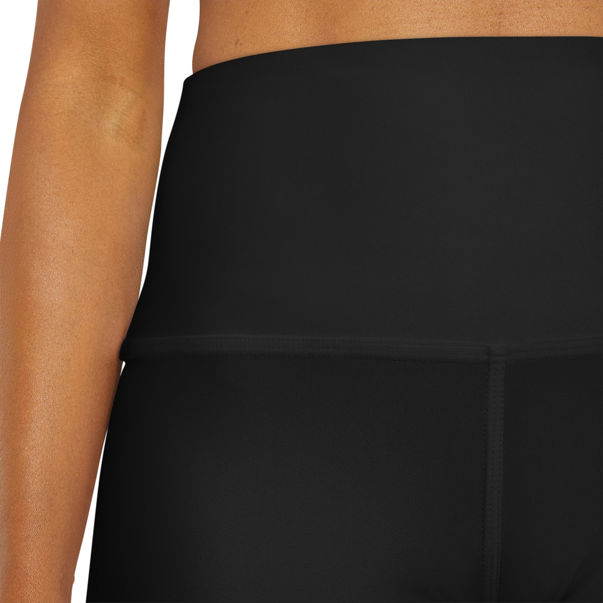 Schwarze Yoga-Shorts mit hoher Taille für Damen – Braut-Accessoires – Hochzeit