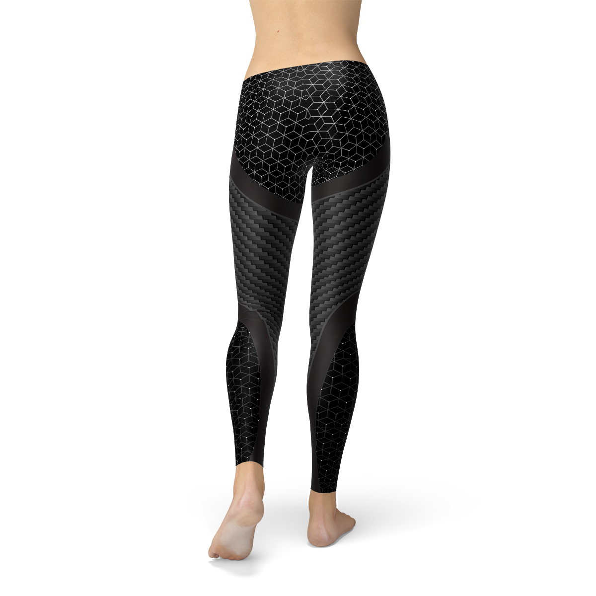 Damen-Sportleggings aus Kohlefaser