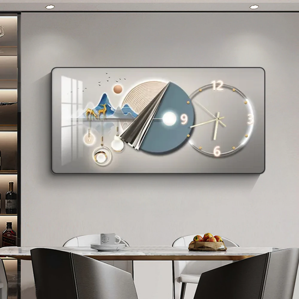 HORLOGE MURAL POUR DÉCORATION MAISON , BUREAU