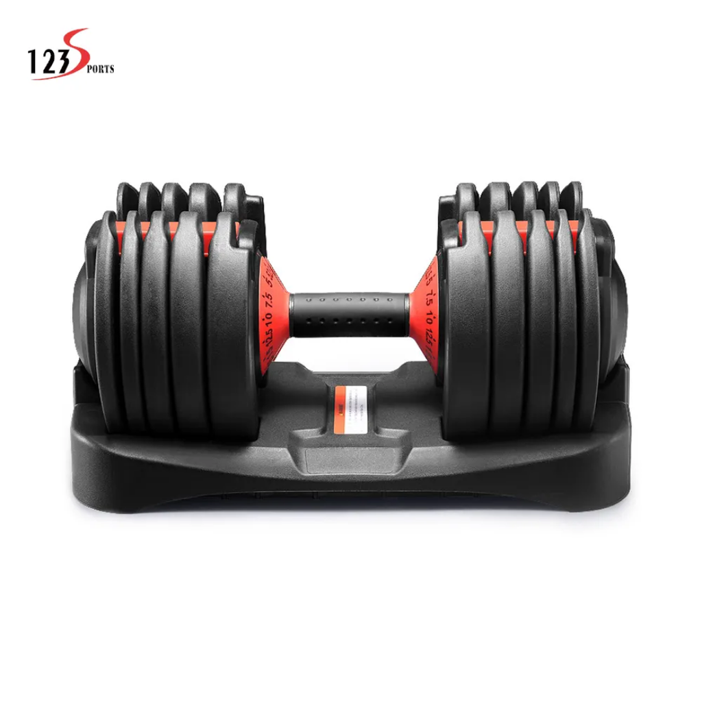 Ensemble d'haltères réglables