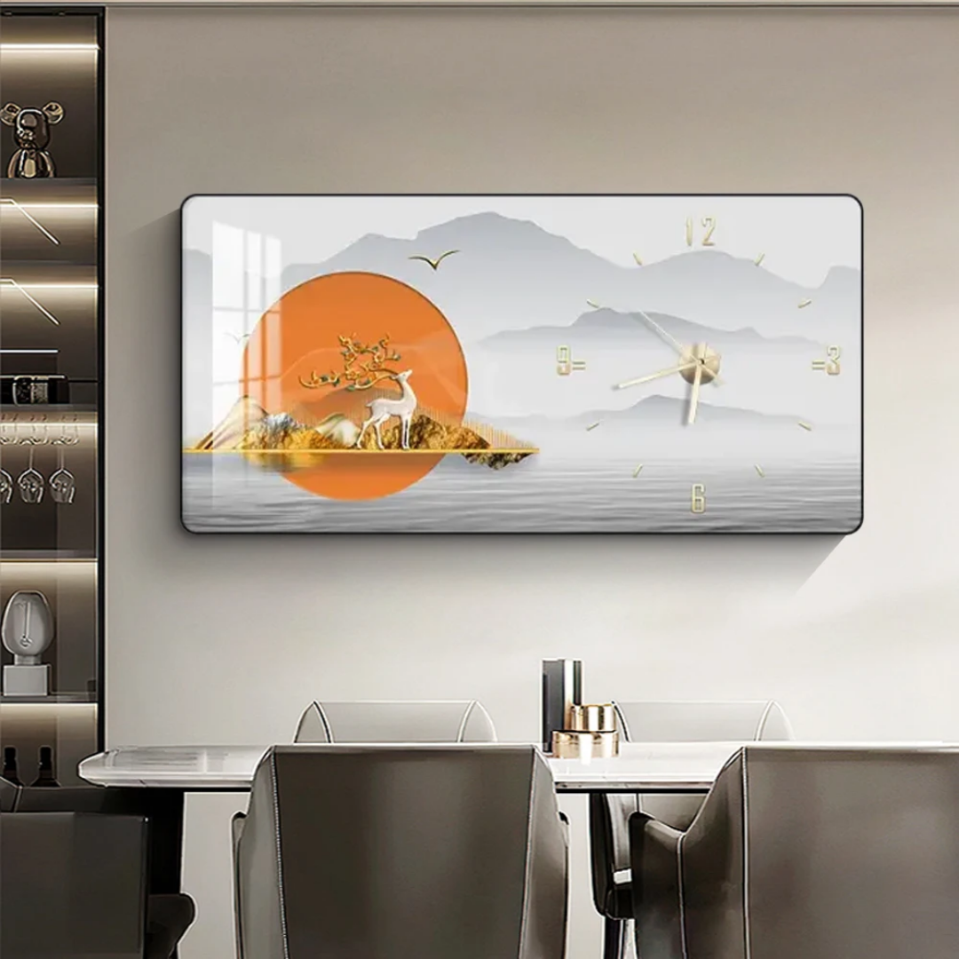 HORLOGE MURAL POUR DÉCORATION MAISON , BUREAU