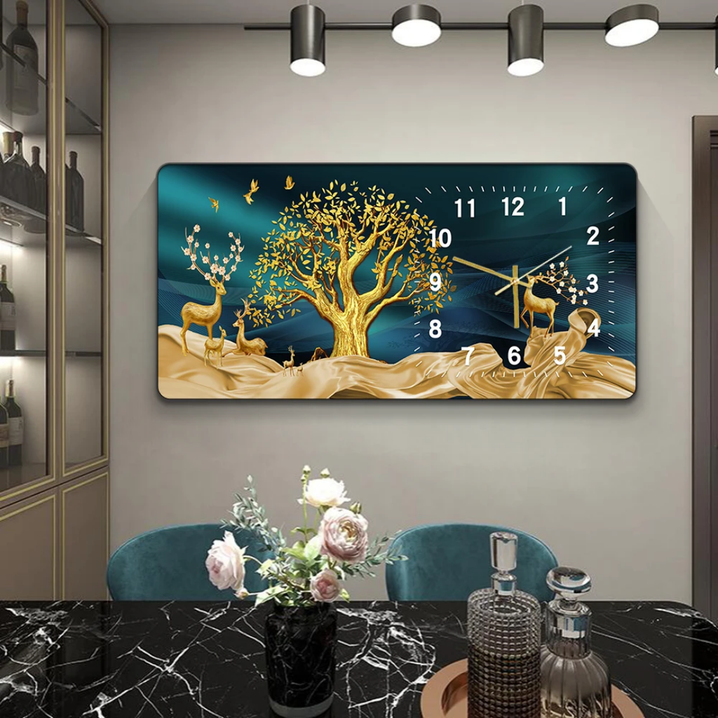 HORLOGE MURAL POUR DÉCORATION MAISON , BUREAU