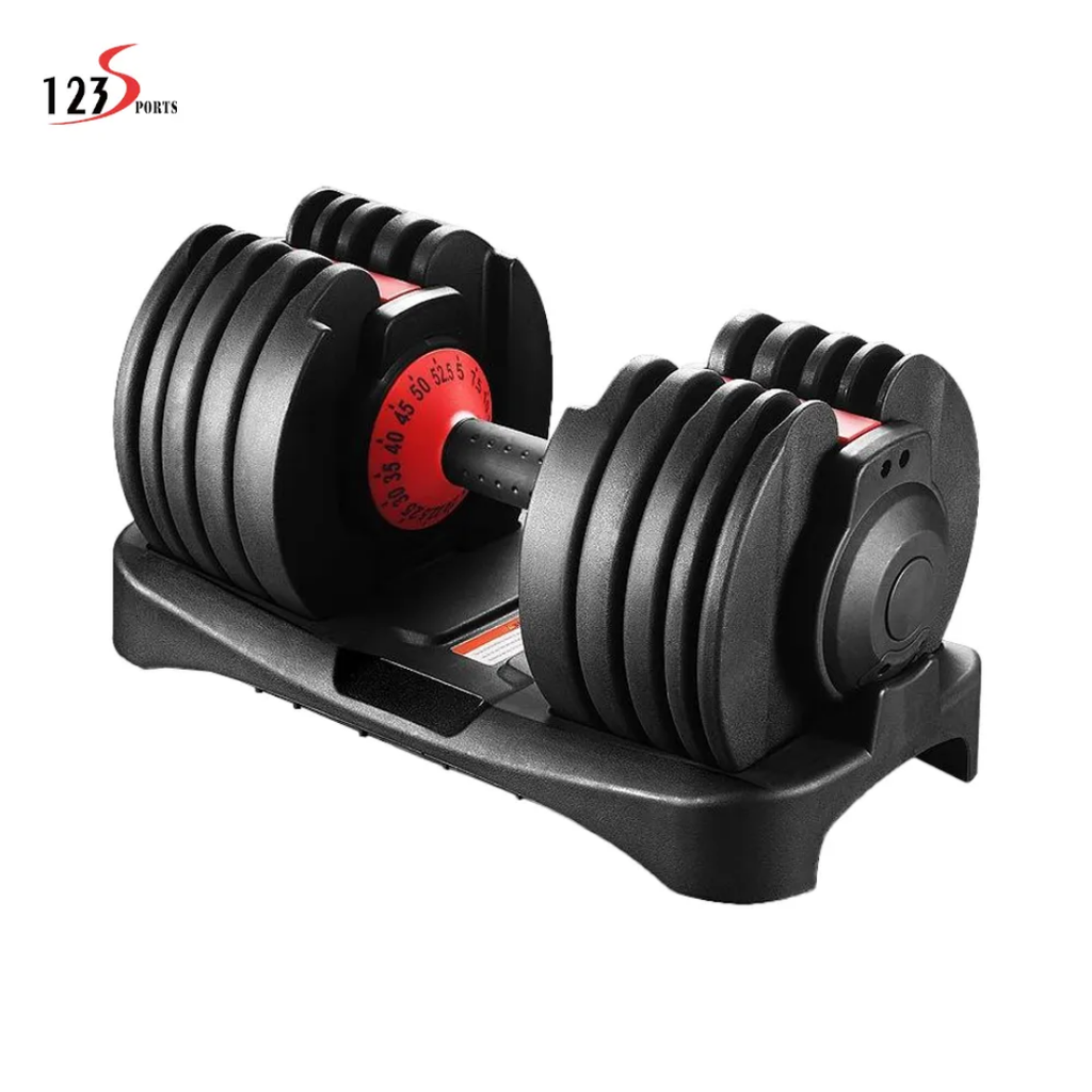 Ensemble d'haltères réglables